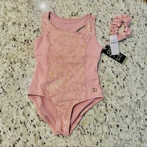***SOLD*** Girls leopard rose leotard